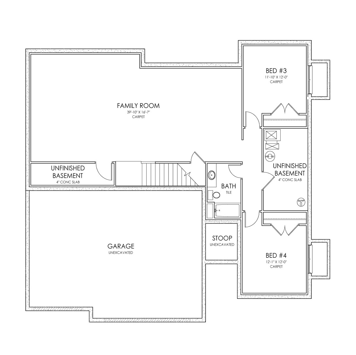 Element Homes floorplan 210 floor level
